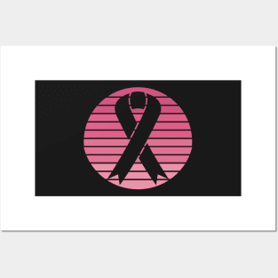 Breast Cancer Awareness Ribbon Posters and Art
